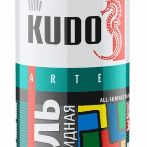 Аэрозольная краска KUDO матовая RAL 9005 чёрная KU-1102