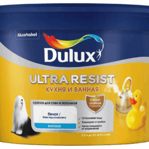 Dulux Краска влагост. Кухня и Ванная 2,5кг
