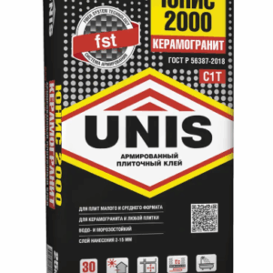 Клей Unis 2000 класс С1 25 кг