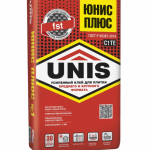 Клей Unis Плюс класс С1 Т 25 кг