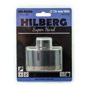 Коронка алмазная Hilberg Super Hard 70мм М14, для УШМ