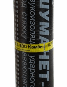 Шуманет-100Комби, Звуко-гидроизоляционный рулон 10х1м, толщина 5мм