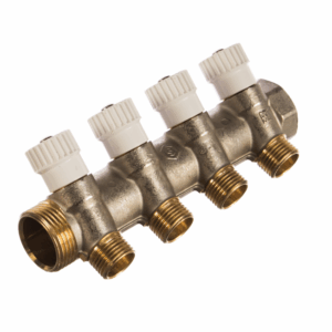 Коллектор распределительный 3/4", 4 отвода 1/2" EK Stout