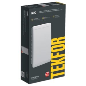Щит распределительный встраиваемый IEK Tekfor ЩРВ-П-36 пластиковый IP41 535х290х102 мм 36 модулей непрозрачная дверь
